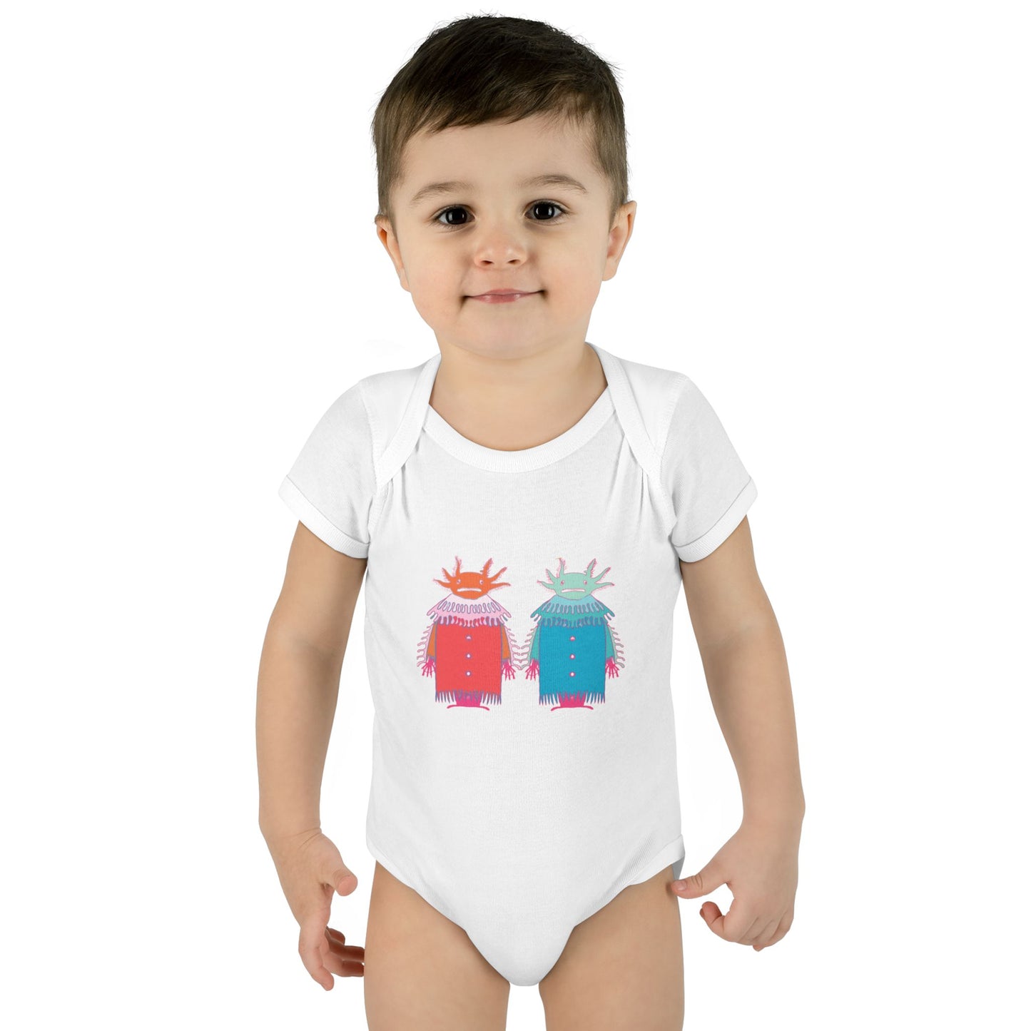 Axolotl Love Baby Onesie