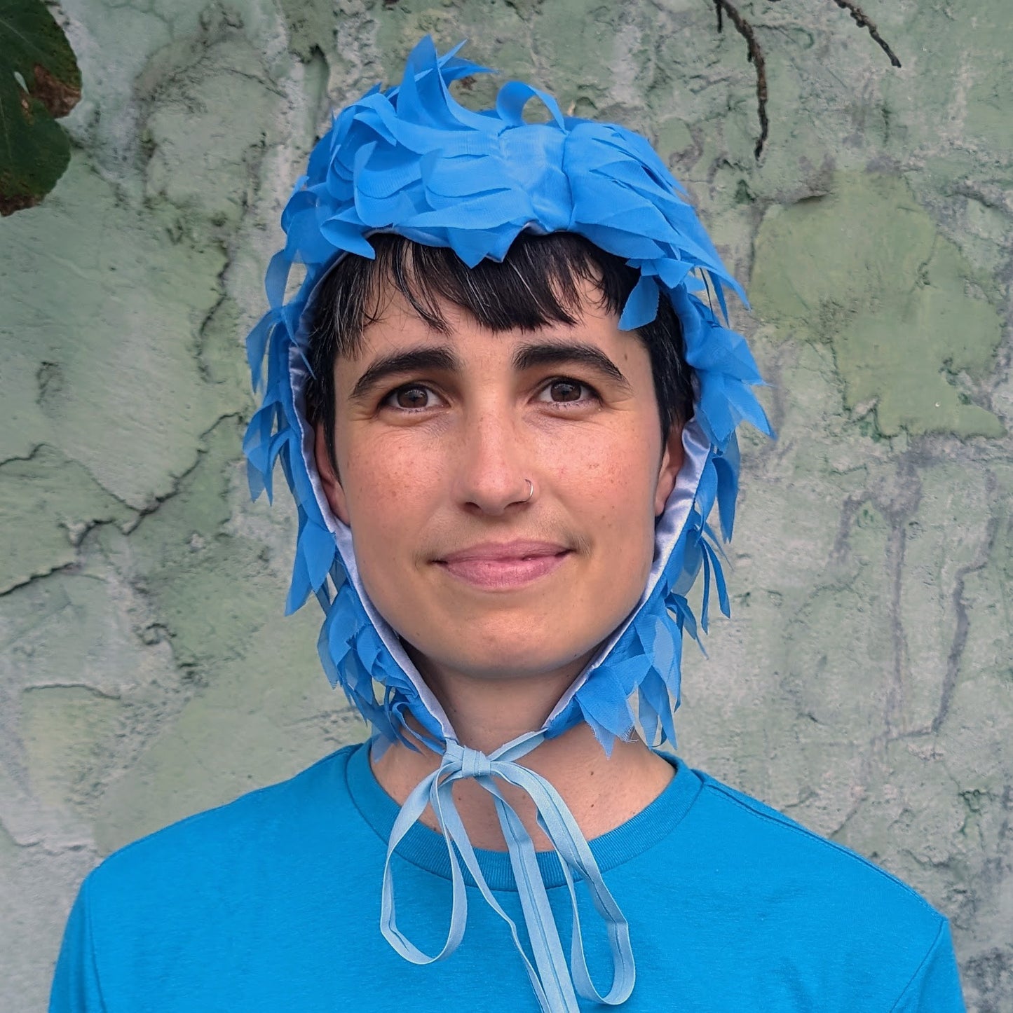 Blue Feather Goblin Hat