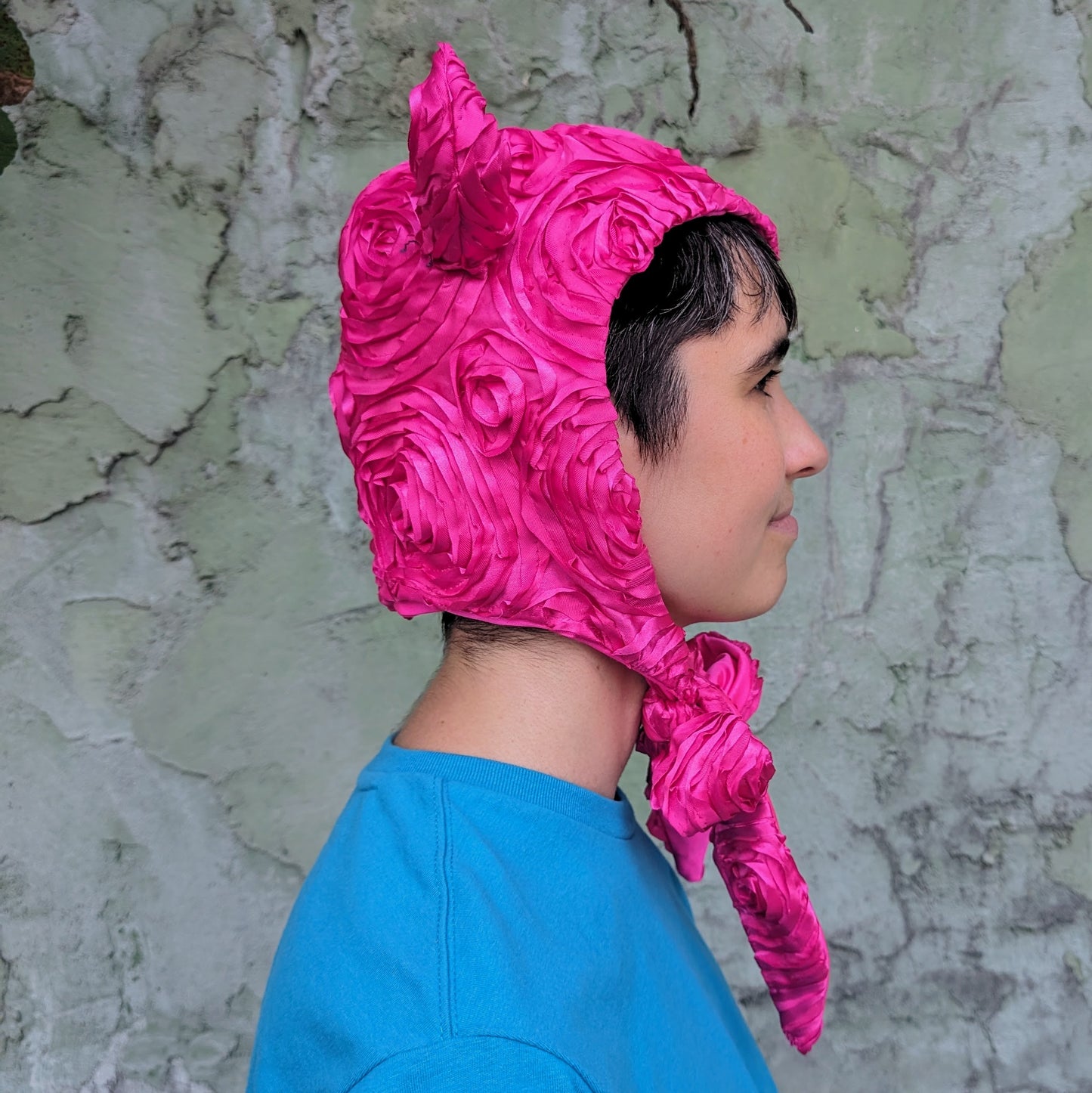 Pink Rosette Devil Bonnet