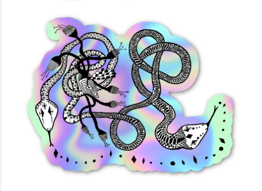 Snek y Snek Sticker