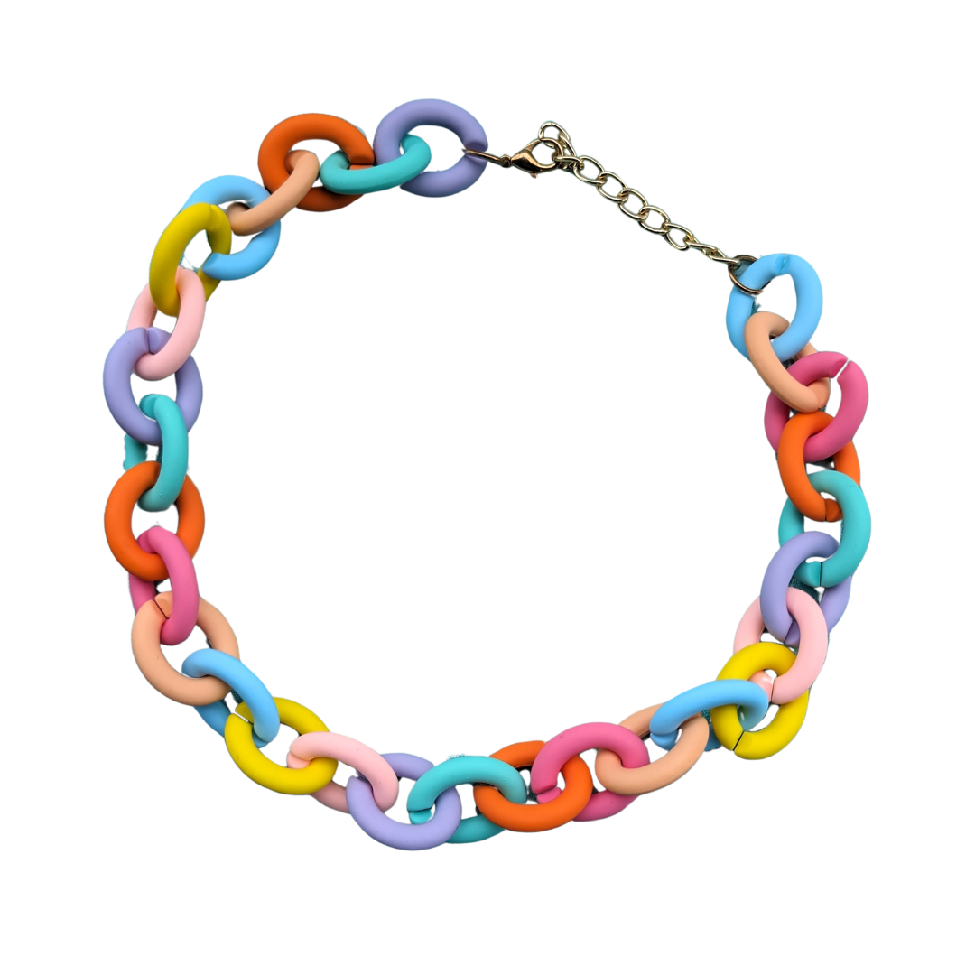 Pastel Chunky Chain Necklace