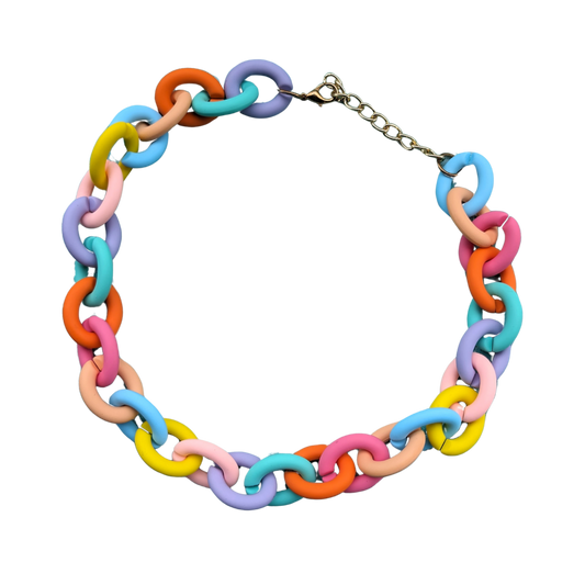 Pastel Chunky Chain Necklace