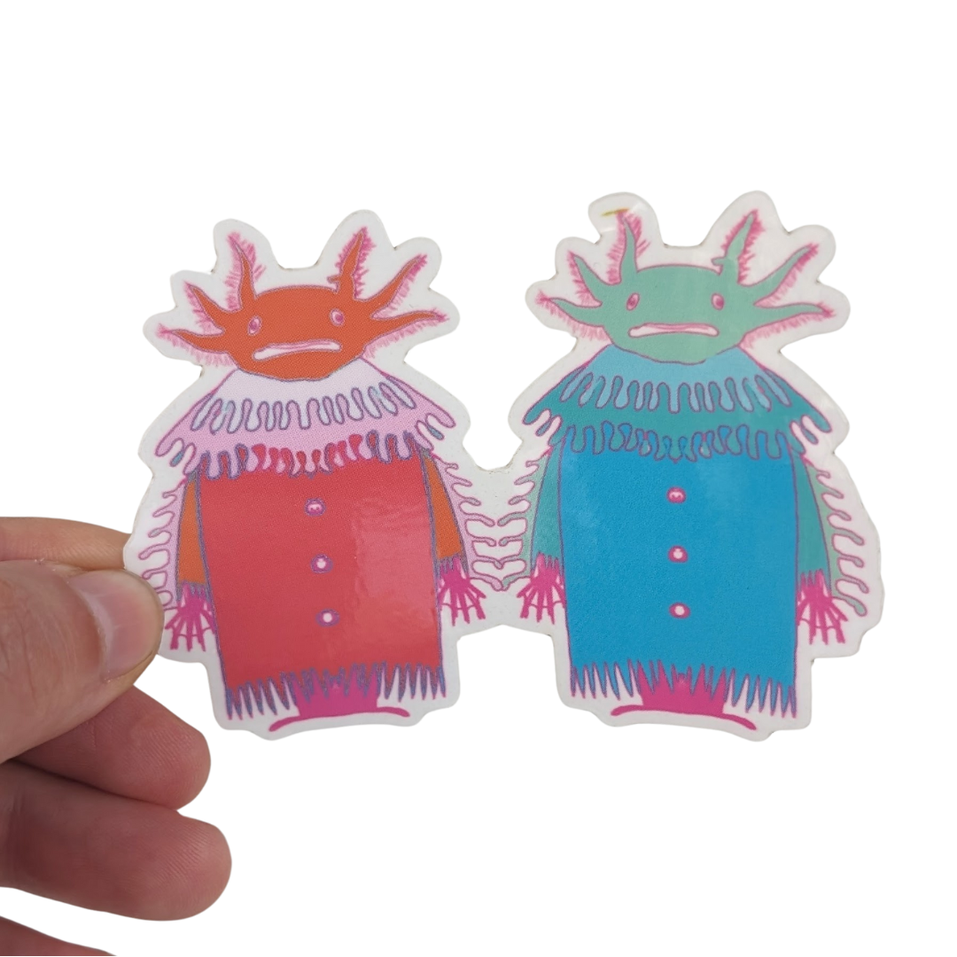 Axolotl Love Sticker