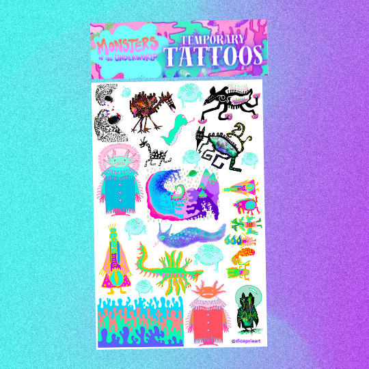 Temporary Tattoo Sheet