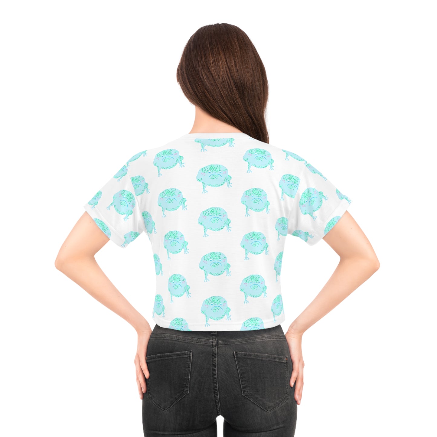 Grumpy Frog Crop Tee