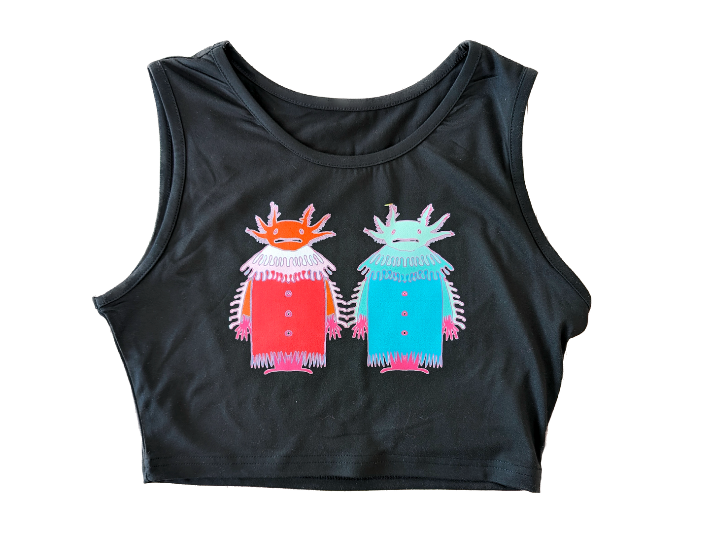 Axolotl Love Crop Top