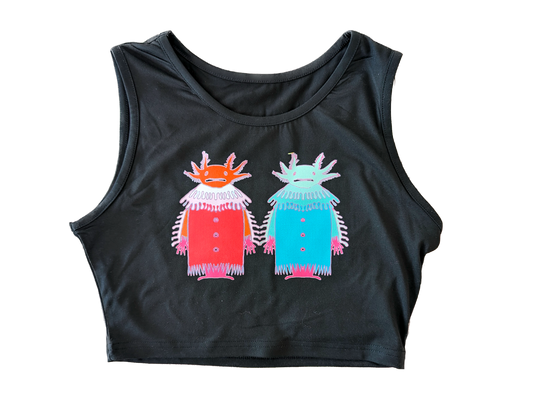 Axolotl Love Crop Top