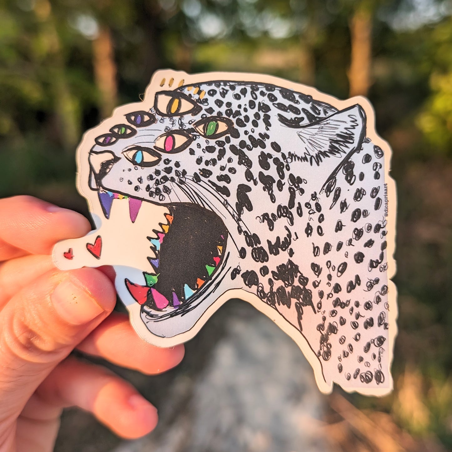 7 Eyed Jaguar Sticker