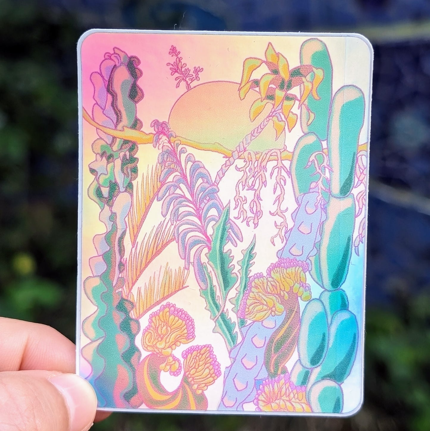 Cactus Dream Garden Sticker