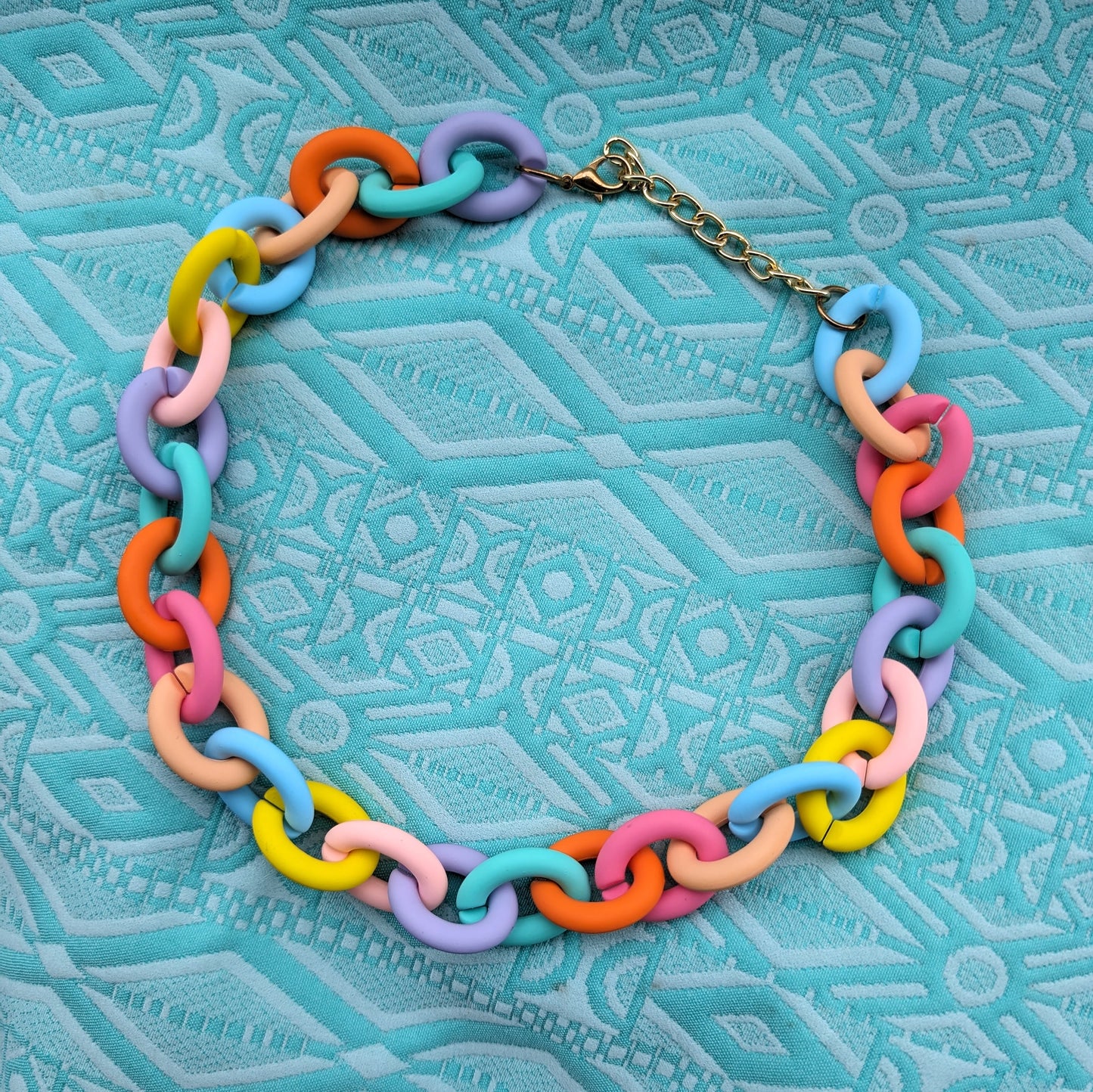 Pastel Chunky Chain Necklace