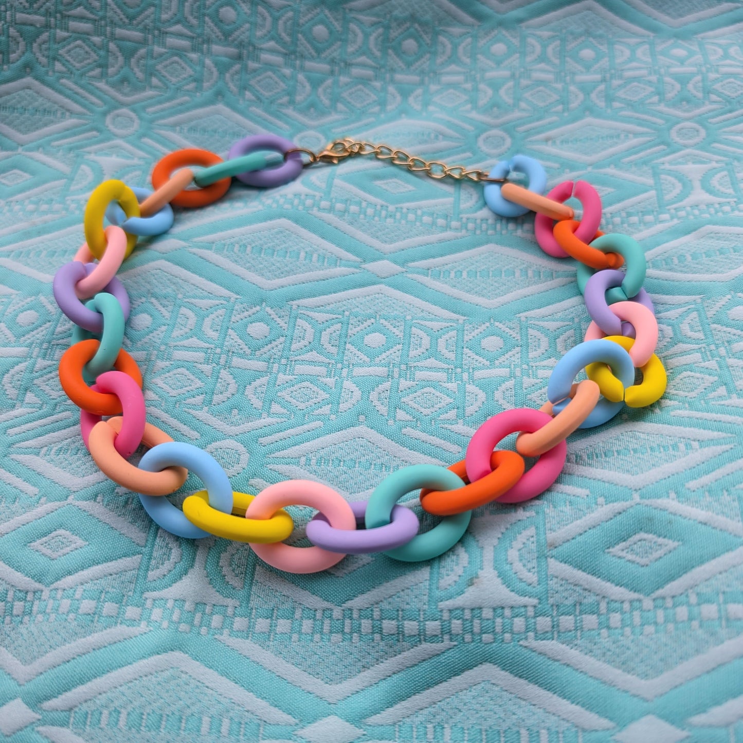 Pastel Chunky Chain Necklace