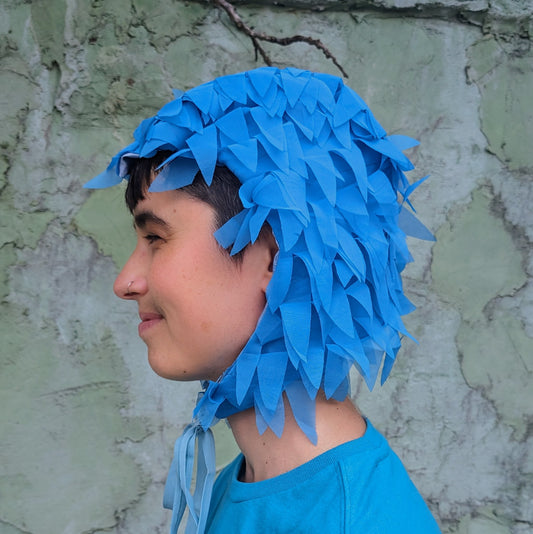 Blue Feather Goblin Hat